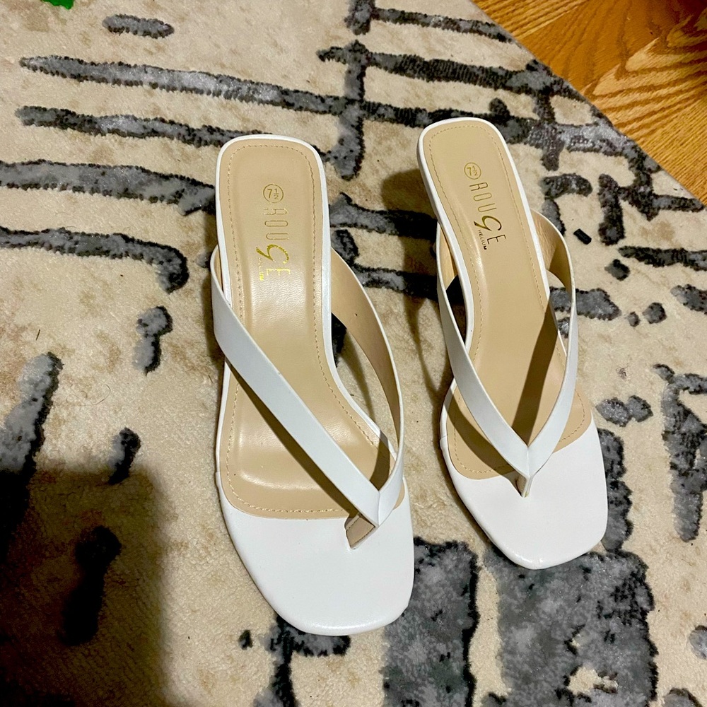 Flip flop sandals heels